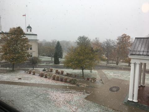 The weather starts to change