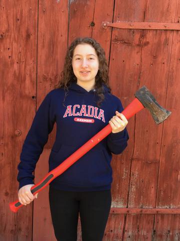Getting ready to join the acadia axe throwing team
