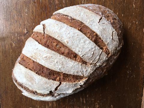Homemade sourdough loaf