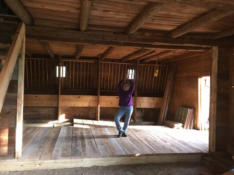 The new stage partly completed