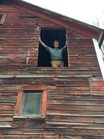 Cutting a new window in the barn