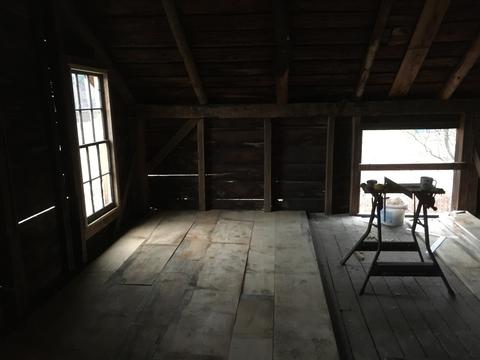 Adding a layer of flooring upstairs in the barn